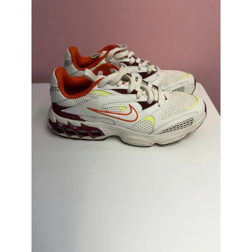 Nike Zoom Air Fire White Dark Beetroot Orange (Women's) Size 8.5